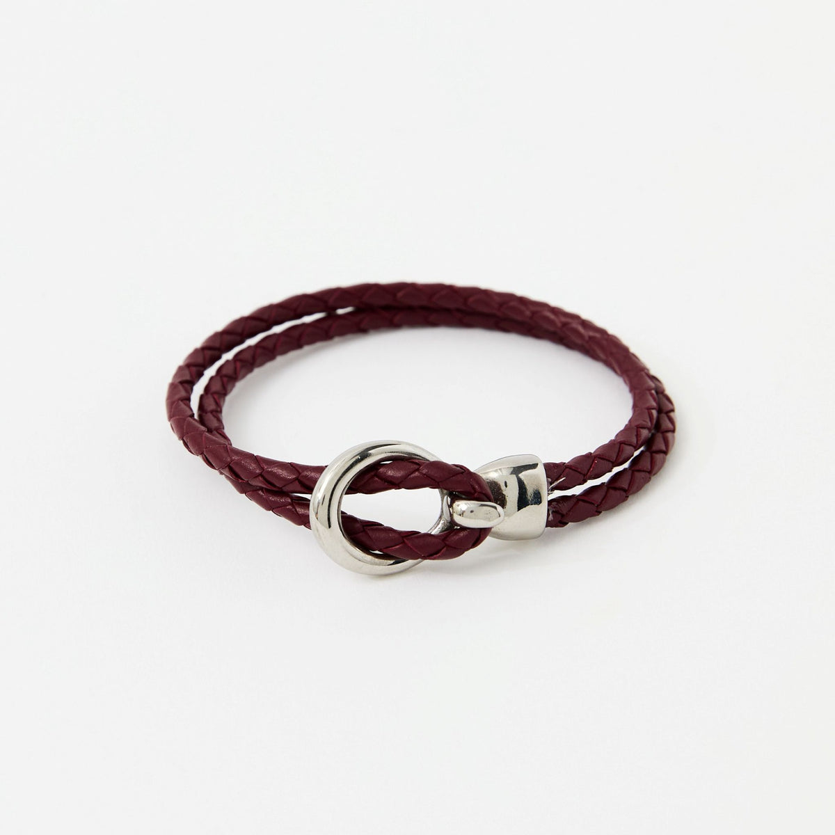 The Merle bracelet in Crimson Red, second flat lay view