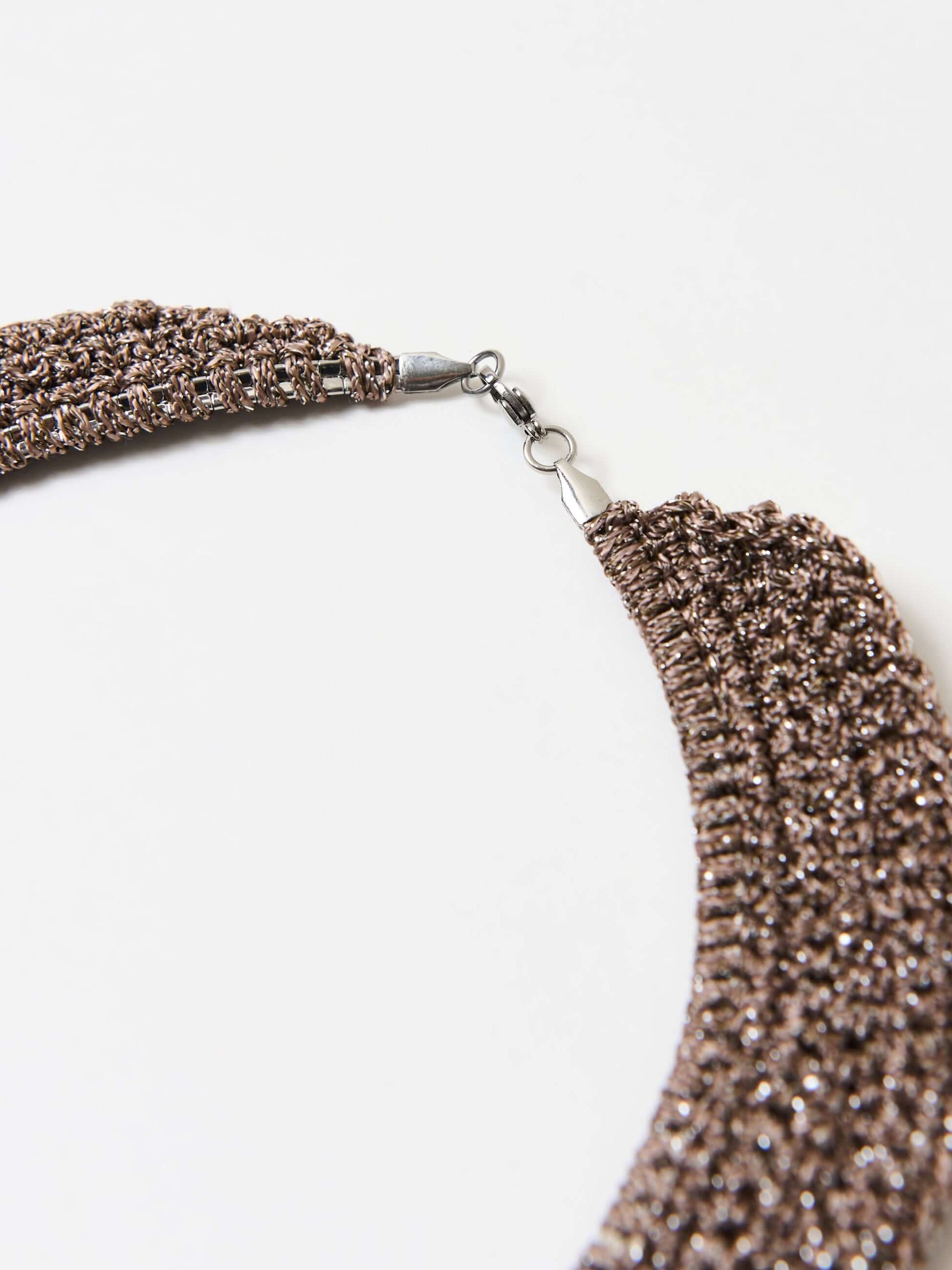Closeup detail of lobster clasp
