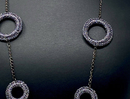 Charcoal rings necklace, Lodorfo - Lodorfo