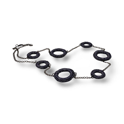 Charcoal rings necklace, Lodorfo - Lodorfo