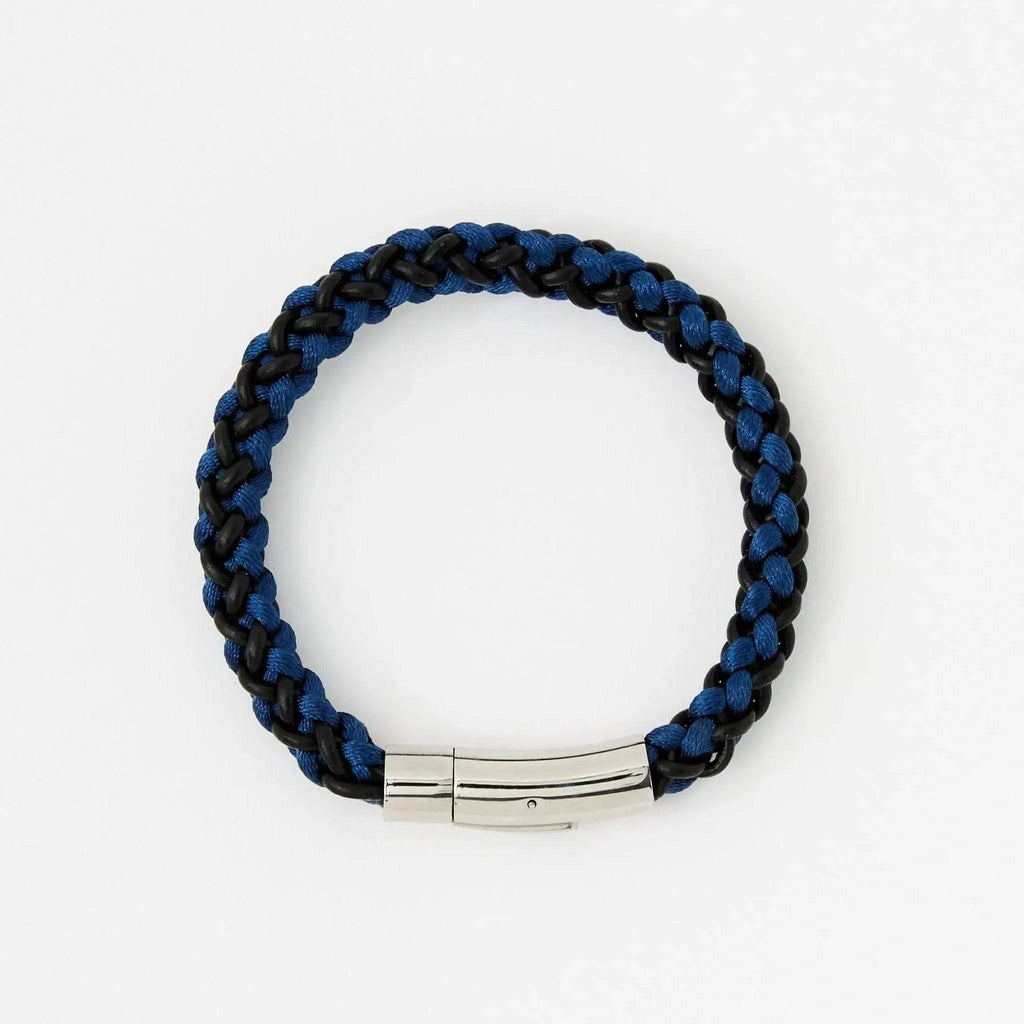 The Arden Braided Leather Bracelet — Black Leather - Lodorfo