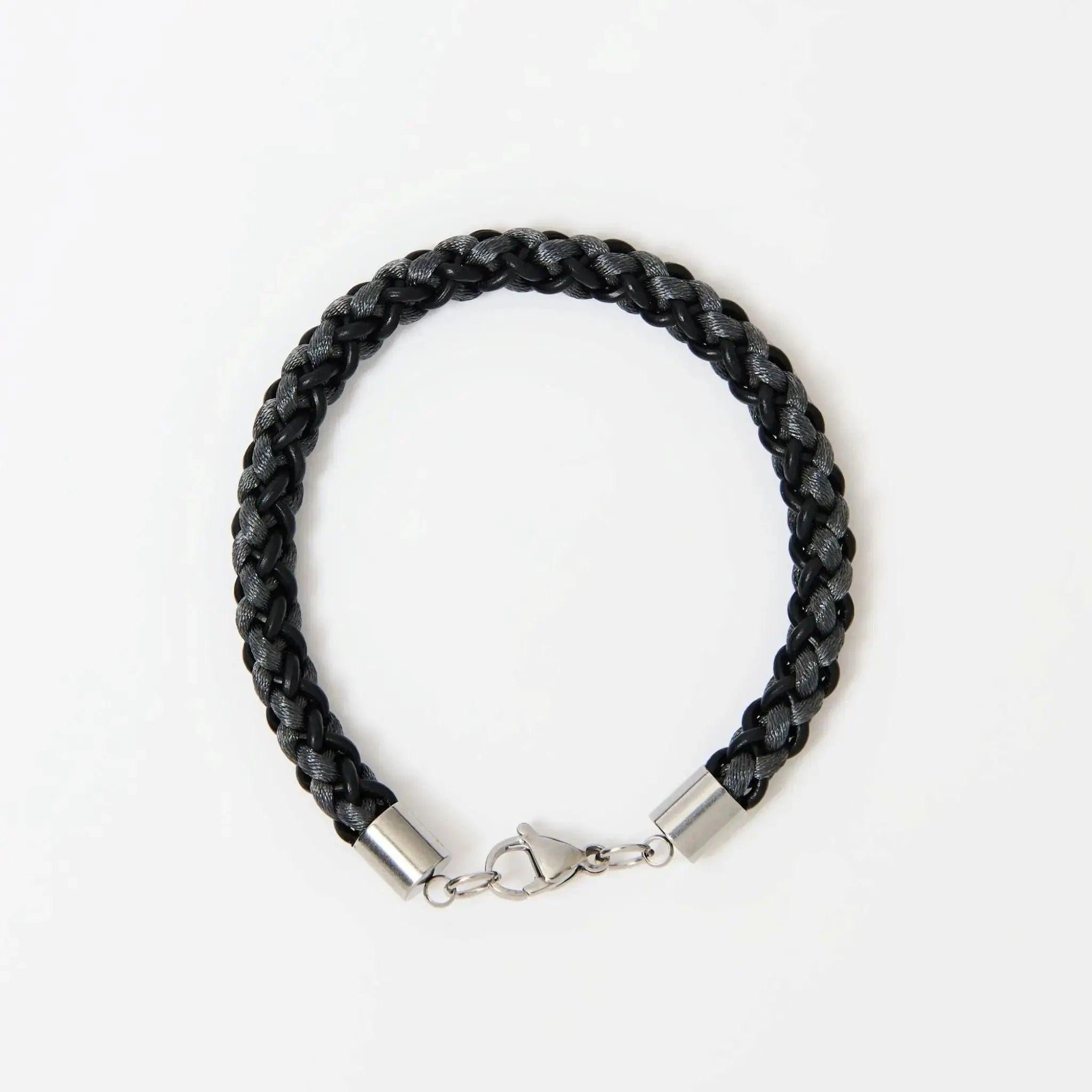 The Arden Braided Leather Bracelet — Grey or Brown - Lodorfo