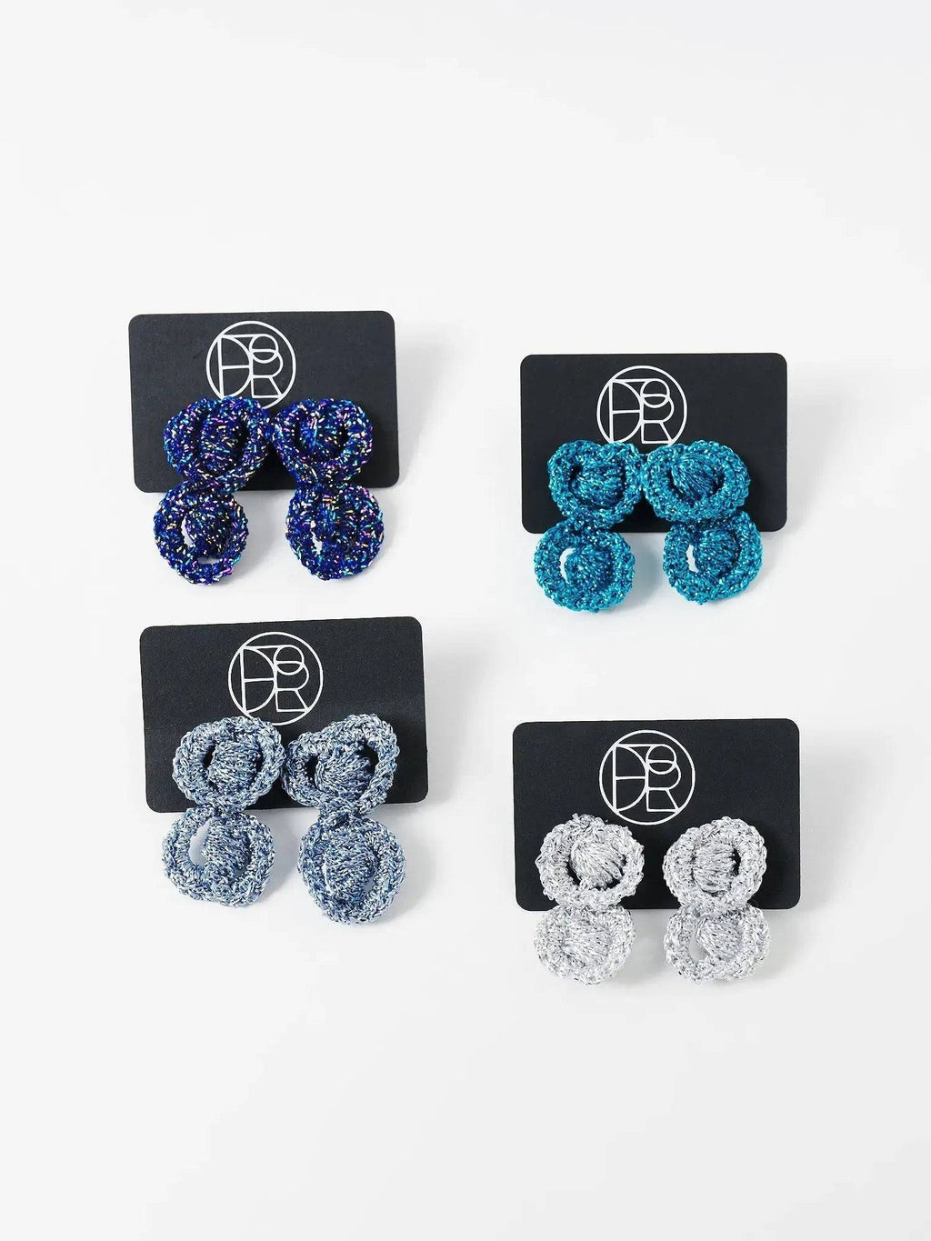 The Arlo sculptural loop earrings, selection of colours available — Lodorfo
