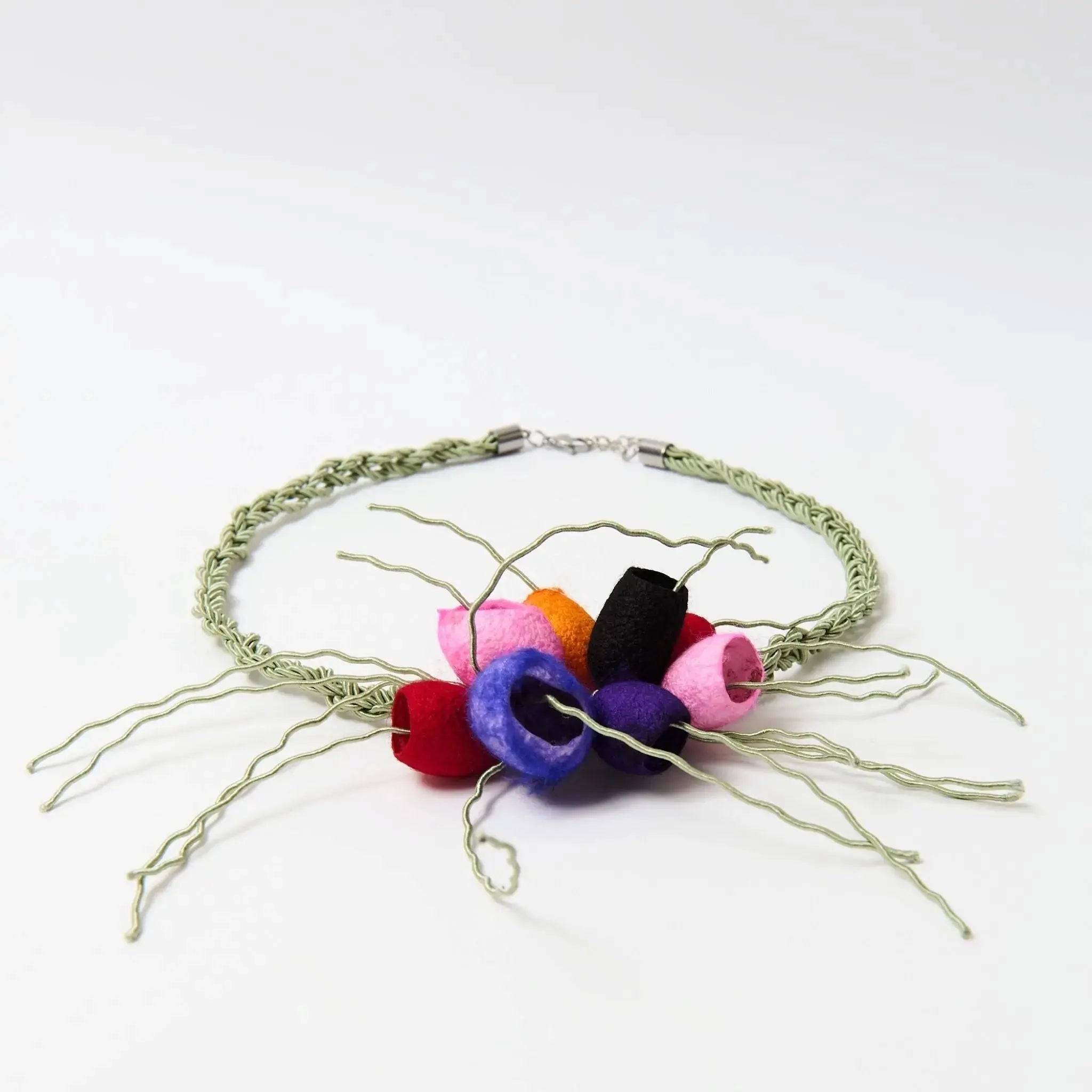 The Luma Cocoon Necklace — Multicolour Silk - Lodorfo