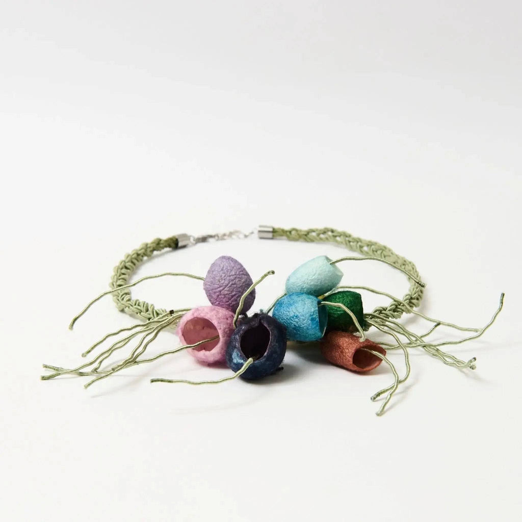 The Luma Cocoon Necklace — Multicolour Silk - Lodorfo