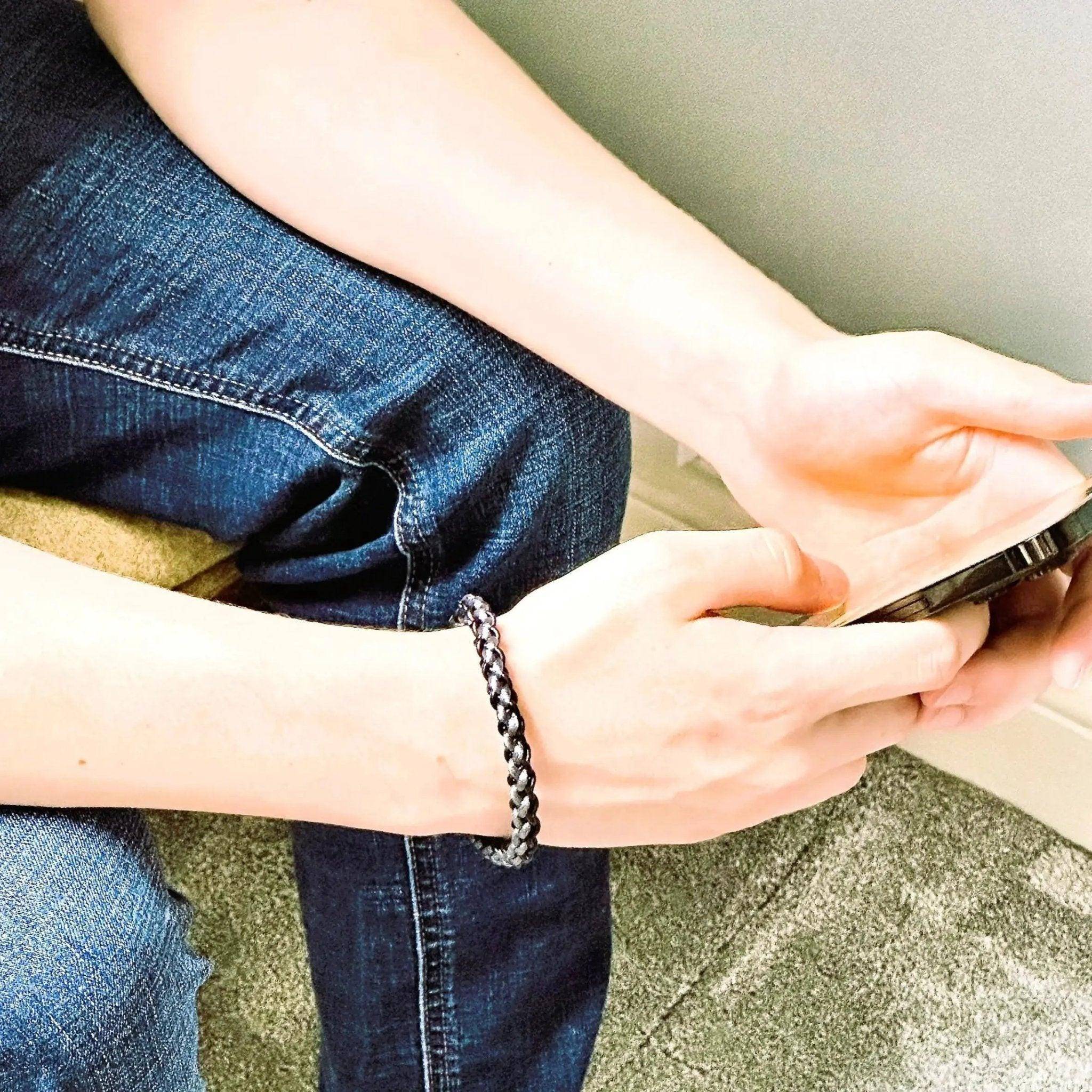 The Marlowe Braided Leather Bracelet — Black or Brown Leather - Lodorfo