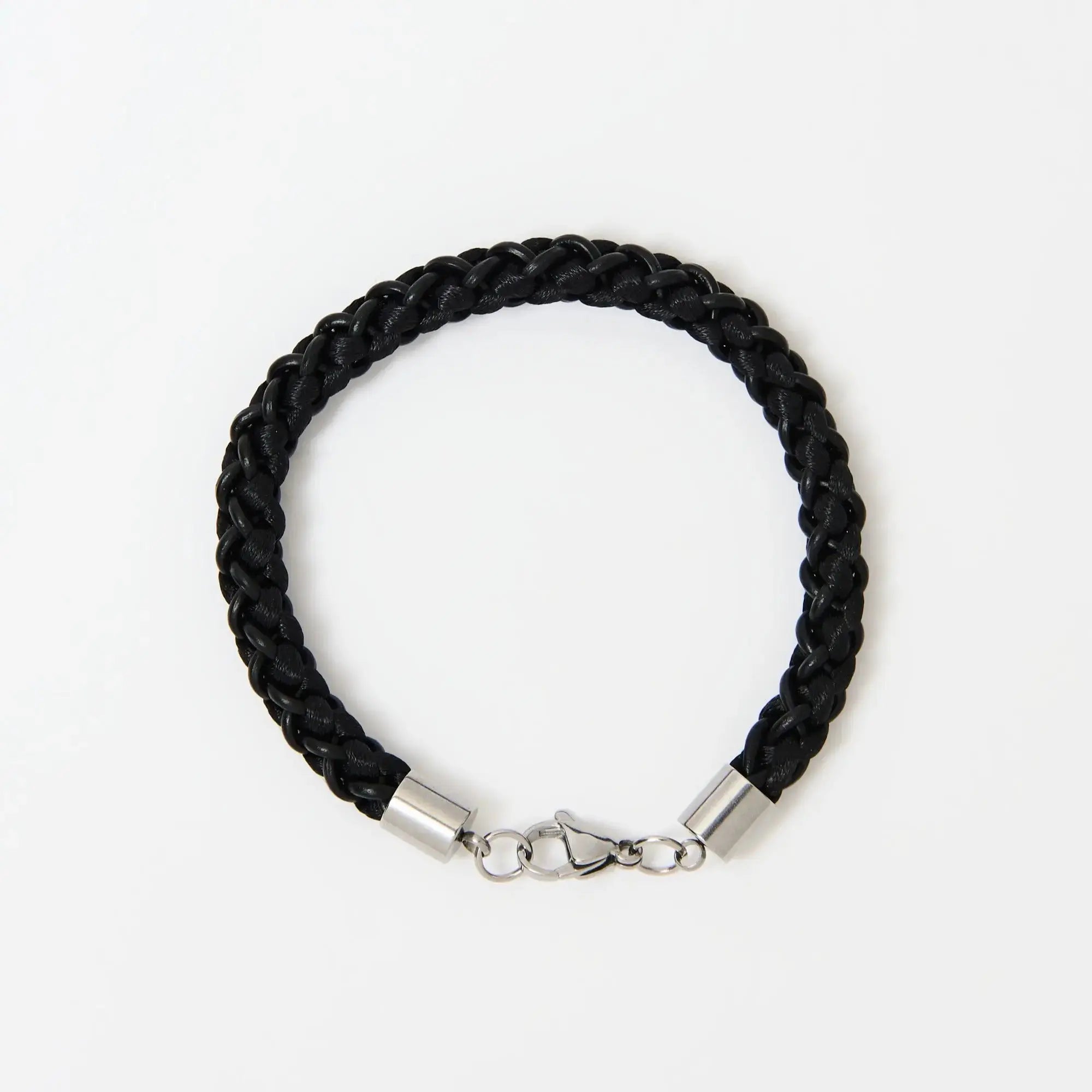 The Marlowe Braided Leather Bracelet — Black or Brown Leather - Lodorfo