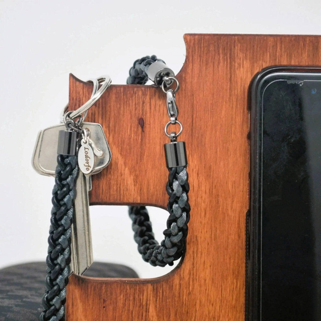 The Marlowe Braided Leather Bracelet — Grey or Brown - Lodorfo