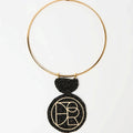 The Orion Geometric Pendant Necklace — Black & Gold - Lodorfo