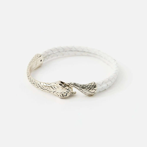 The Serin Leather Bracelet - Silver Clasp - Lodorfo