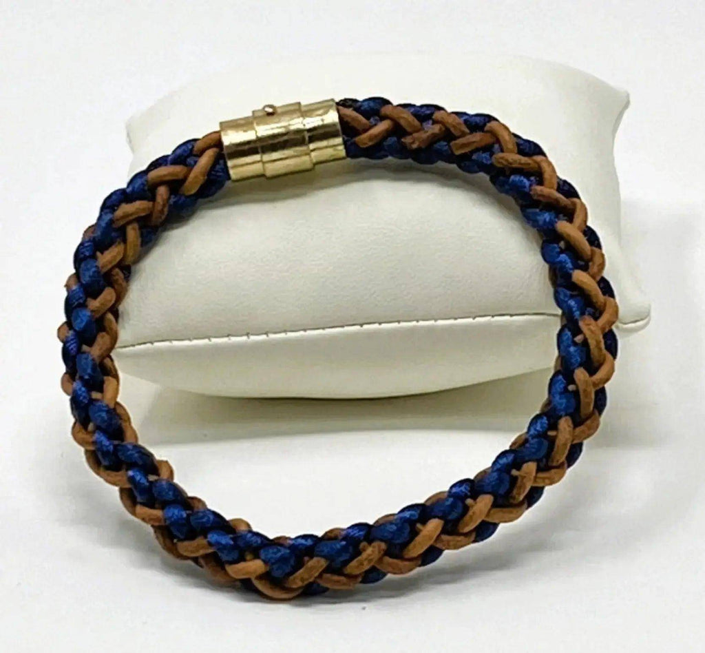 The Vale Braided Leather Bracelet — Tan Leather - Lodorfo