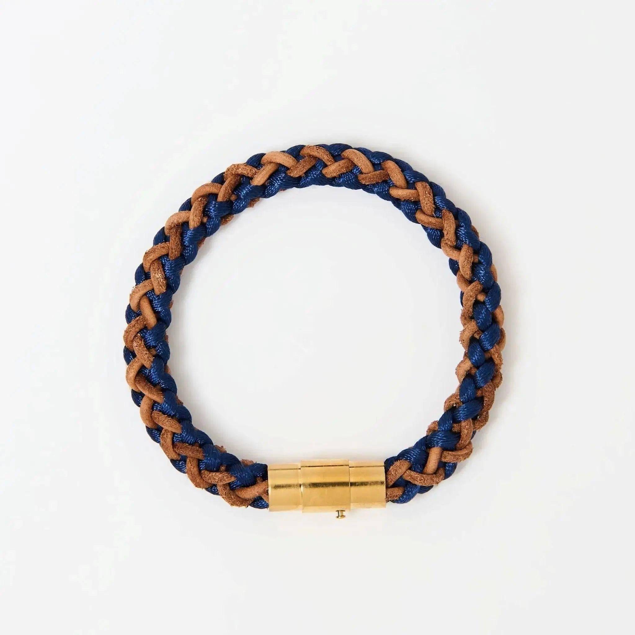 The Vale Braided Leather Bracelet — Tan Leather - Lodorfo
